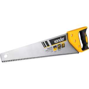 Serrote 18", aço carbono, tripla afiação, cabo plástico emborrachado, SE 180, VONDER
