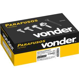 Parafuso autobrocante, cabeça flangeada, 4,2 mm x 13 mm, VONDER