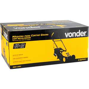 Máquina para cortar grama, com recolhedor, 1.000 W, MGV 1001, 127 V~, VONDER