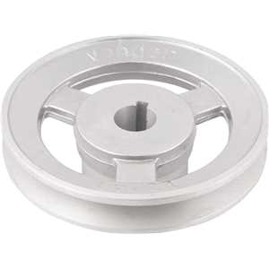 Polia de alumínio 1 canal, perfil A, 120 mm com furo de 3/4" - 19,1 mm, VONDER