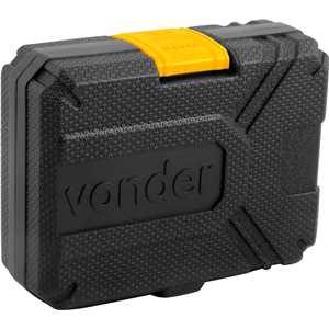 Jogo de soquetes de impacto sextavados, encaixe de 1/2", 10,0 mm a 24,0 mm, com 8 peças, VONDER