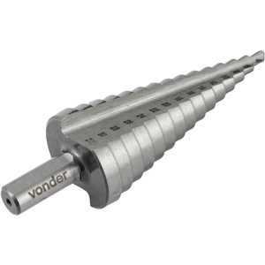 Broca de aço rápido, escalonada, 4 mm a 32 mm, VONDER