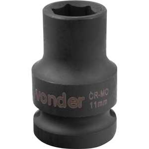 Soquete sextavado de impacto, encaixe de 1/2" x 11,0 mm, VONDER