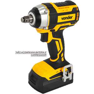 Chave de impacto, bateria intercambiável 18 V, encaixe de 1/2", sem bateria e sem carregador, ICIV 1807 VONDER