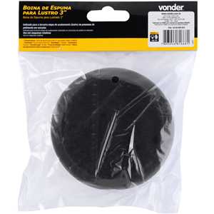 Boina de espuma para lustro 3", para politriz rotativa, VONDER