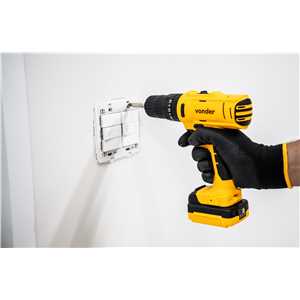 Parafusadeira/furadeira de impacto a bateria, 12 V, fonte de carregamento bivolt automática, PFV 120I VONDER