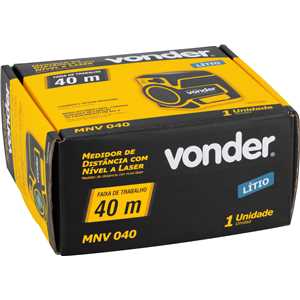 Medidor de distância a laser 40 m, com nível a laser, MNV 040, VONDER