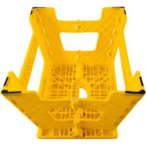 Banqueta plástica dobrável, amarela, altura 220 mm, VONDER