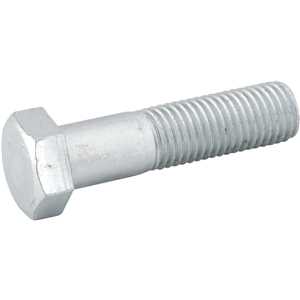 Parafuso sextavado zincado 7/8" x 2.1/2", UNC, rosca parcial, VONDER