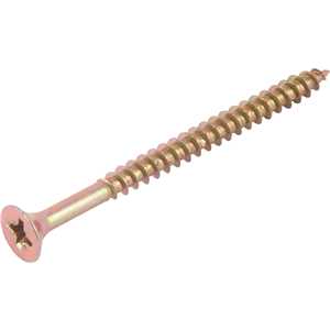 Parafuso madeira chipboard, cabeça chata, fenda cruzada/pozidrive, 6,0 mm x 80,0 mm, VONDER
