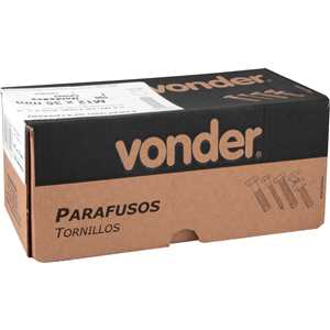 Parafuso sextavado zincado, 12 mm x 35 mm, MA, VONDER