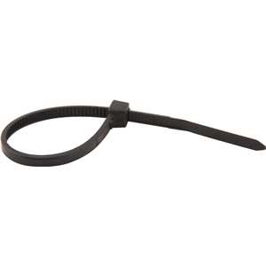 Abraçadeira de nylon, preta, 100 mm x 2,5 mm, com 1.000 peças, VONDER