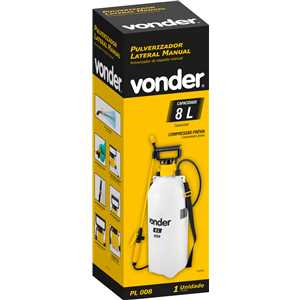 Pulverizador lateral 8 litros, com compressão prévia, PL 008, VONDER