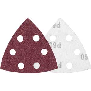Lixa triangular com costado em pluma, grão 60, para lixadeira multifunção, VONDER