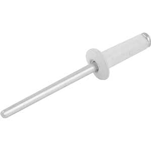 Rebite de repuxo 3,2 mm x 19,0 mm, branco, pacote com 50 peças NOVE54