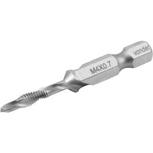 Broca/macho combinado M4 x 0,7 mm, VONDER