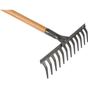 Ancinho com 12 dentes, com cabo, NOVE54