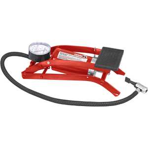 Bomba de ar para encher pneus, com pedal, NOVE54