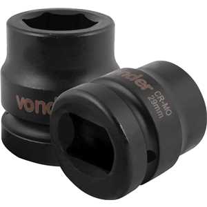 Soquete sextavado de impacto, encaixe de 1" x 29,0 mm, VONDER