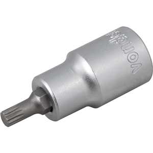 Soquete multidentado, curto, com encaixe de 1/2", M6, VONDER