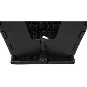 Banqueta plástica dobrável, preta, altura 360 mm, VONDER