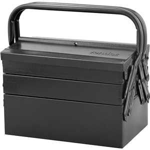 Caixa metálica sanfonada para ferramentas, com 5 gavetas, 30 cm x 19 cm x 20 cm, VONDER