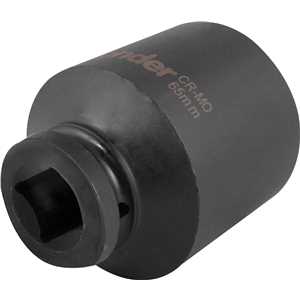 Soquete sextavado longo de impacto, 65 mm, encaixe de 1", VONDER