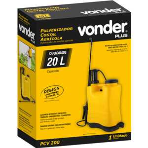 Pulverizador costal agrícola 20 litros, PCV 200 VONDER PLUS