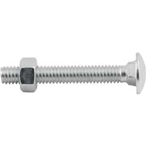 Parafuso francês zincado, 5/16" x 2.1/4", com porca, VONDER