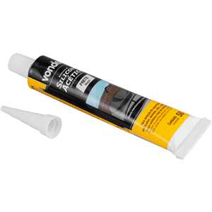 Borracha de silicone acético, preto, 50 g, VONDER