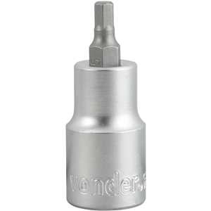 Soquete hexagonal 5 mm, encaixe de 1/2", VONDER