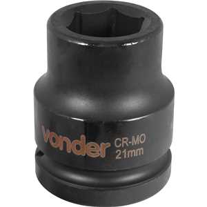 Soquete sextavado de impacto, encaixe de 3/4" x 21,0 mm, VONDER