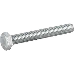 Parafuso sextavado zincado 8 mm x 60 mm, MA, rosca total, VONDER