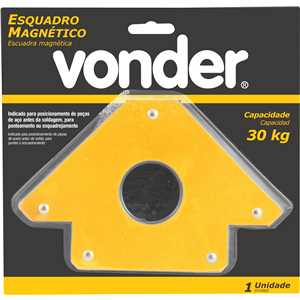 Esquadro magnético 30 kgf para soldador, VONDER