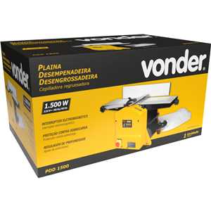 Plaina desempenadeira desengrossadeira, 1.500 W, 220 V~, PDD 1500 VONDER