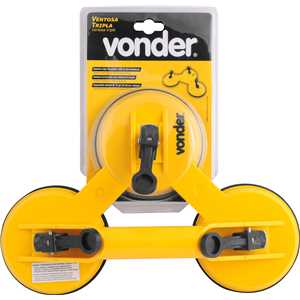 Ventosa tripla, 118 mm, plástica, VONDER