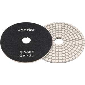 Disco de lixa diamantado com costado em pluma 4", grão 5000, VONDER