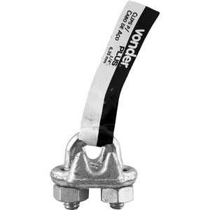 Clips para cabo de aço 1/4" - 6,35 mm, pesado, VONDER PLUS