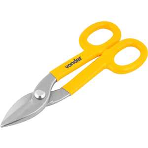Tesoura 8", para chapas, modelo americano, corte reto, VONDER