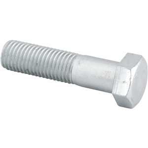 Parafuso sextavado zincado 7/8" x 3.1/2", UNC, rosca parcial, VONDER
