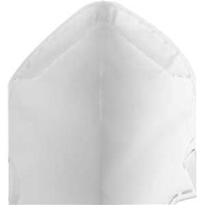 Respirador dobrável, semifacial, sem carvão ativado, sem válvula, PFF2, RDV 2201, branco, VONDER
