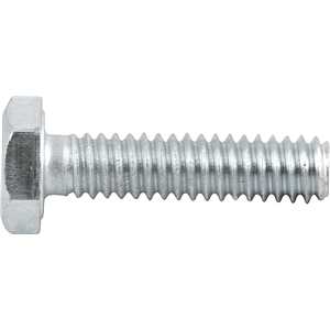 Parafuso sextavado zincado 1/4" x 1", UNC, rosca total, VONDER