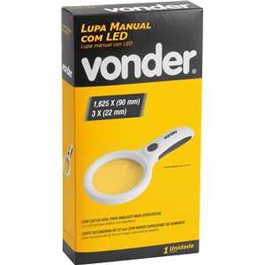 Lupa manual com LED VONDER