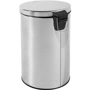 Lixeira redonda, 20 litros, inox, cinza, VONDER