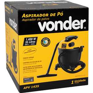 Aspirador de pó e líquidos, 1.400 W, 35 litros, 220 V~, APV 1435 VONDER