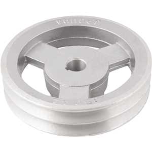 Polia de alumínio 2 canais, perfil A, 150 mm com furo de 3/4" - 19,1 mm, VONDER