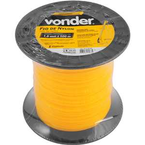 Fio de nylon, 1,6 mm x 500 m, redondo, VONDER