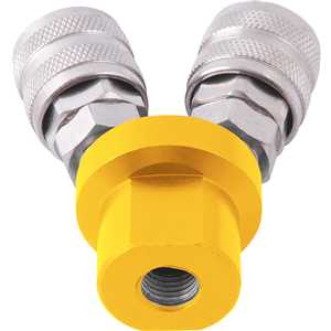 Engate rápido de 1/4", rosca fêmea 1/4" NPT, duplo, VONDER