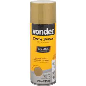 Tinta em spray dourado, 350 ml/250 g, VONDER