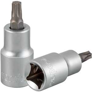 Soquete hexalobular macho T-40, encaixe 1/2", VONDER